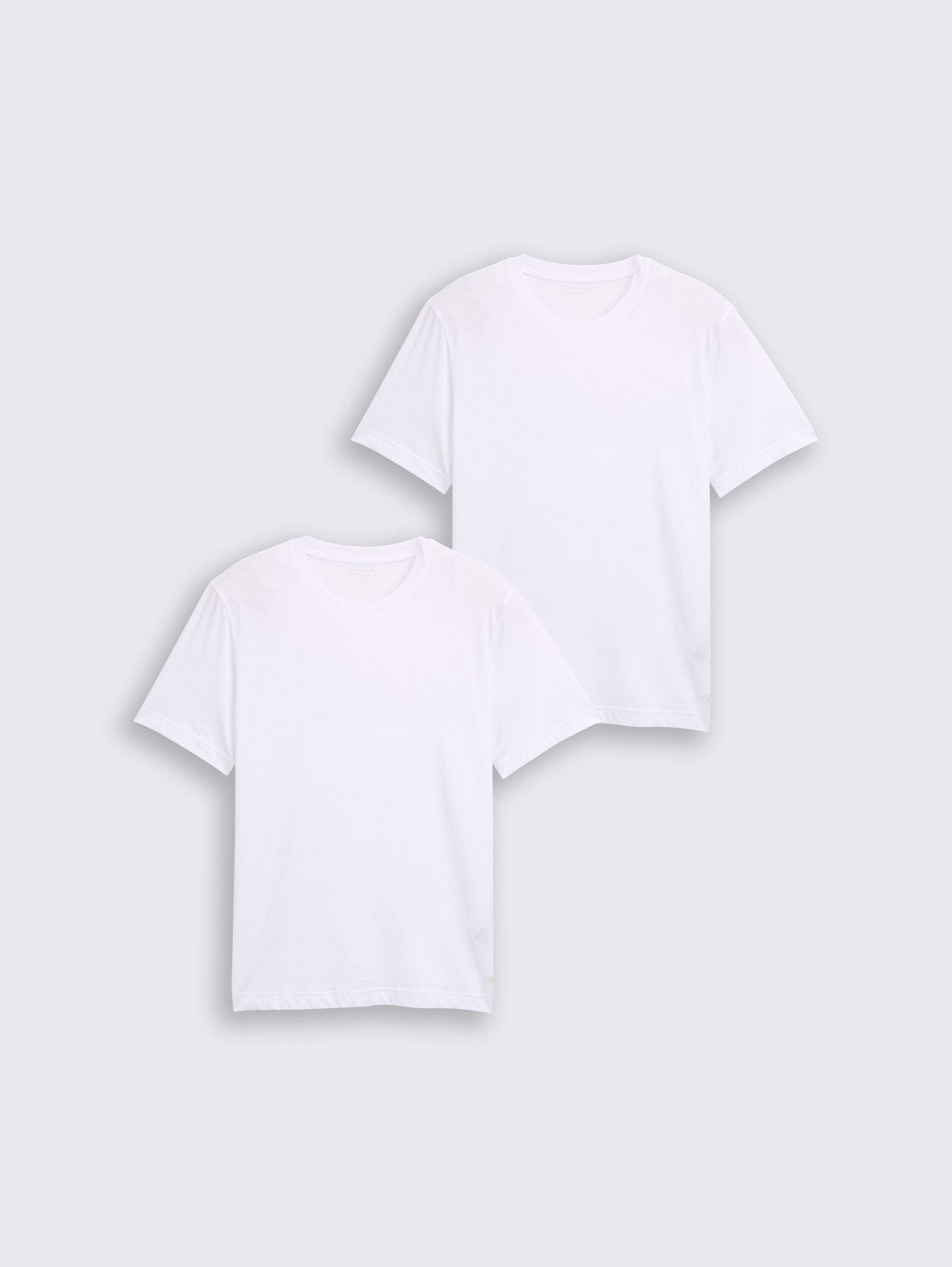 T-Shirts aus Baumwolle im 2er-Pack - White - Vorder-Produkt-Ansicht