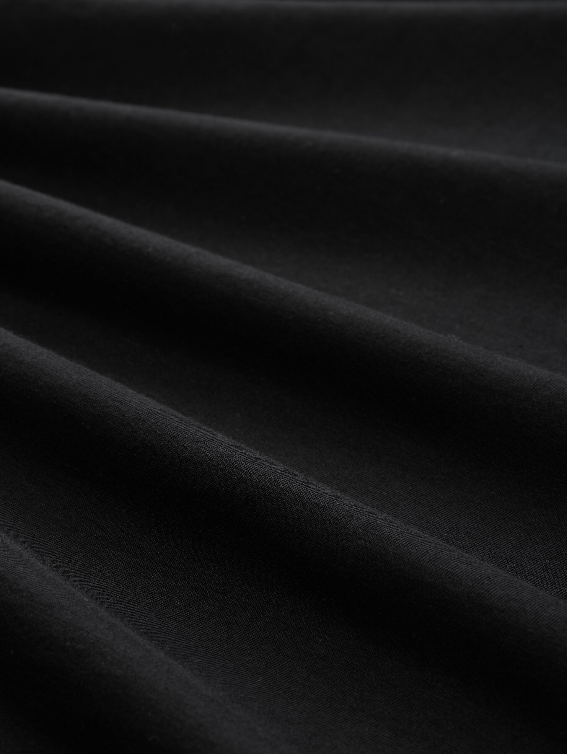 Cotton T-shirts in a 2-pack - Black - Material view