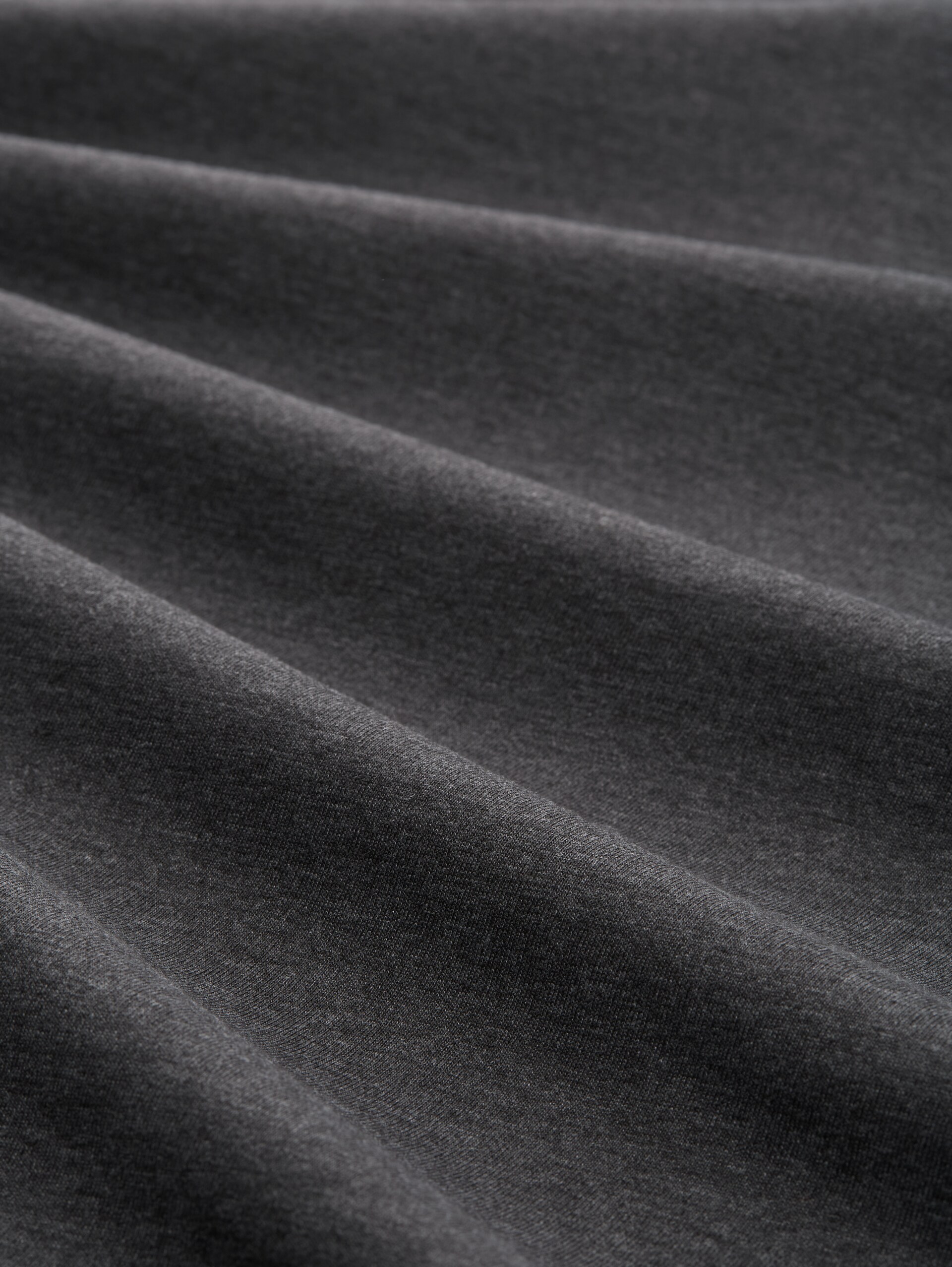 T-shirts met V-hals in een set van 2 - Dark Grey Melange - Materiaalweergave