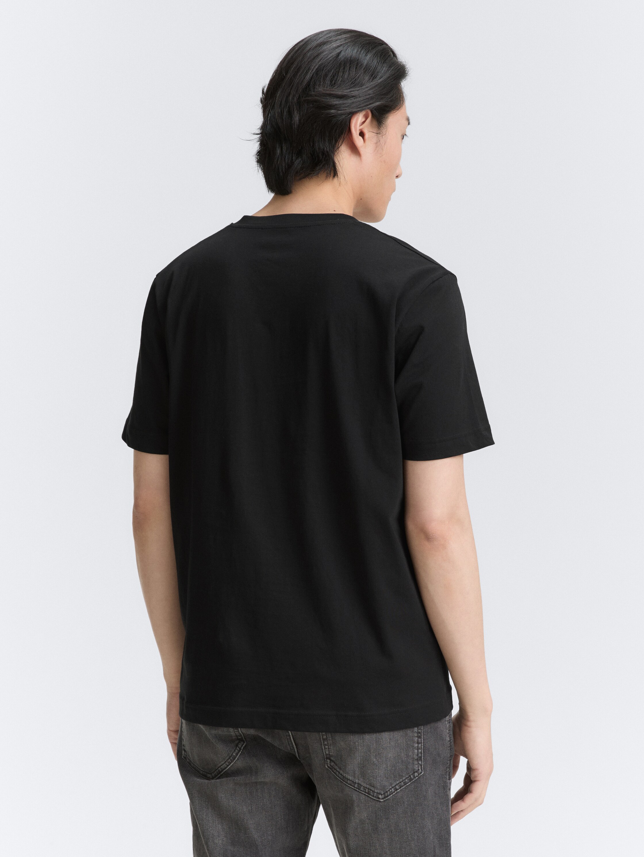 V-neck T-shirts in a pack of 2 - black - 