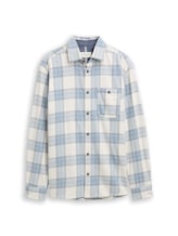 Selected, Comfort fit shirt with checked pattern by Tom Tailor, white