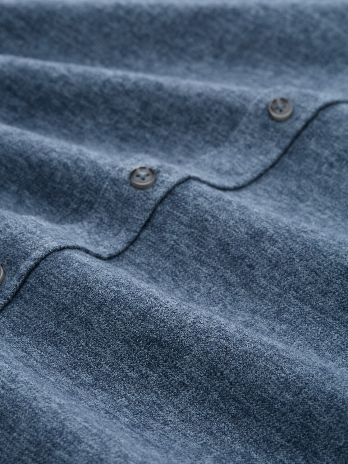 Regular Fit Soft-Touch Hemd in Melange-Optik - light blue grindle structure - Material-Ansicht