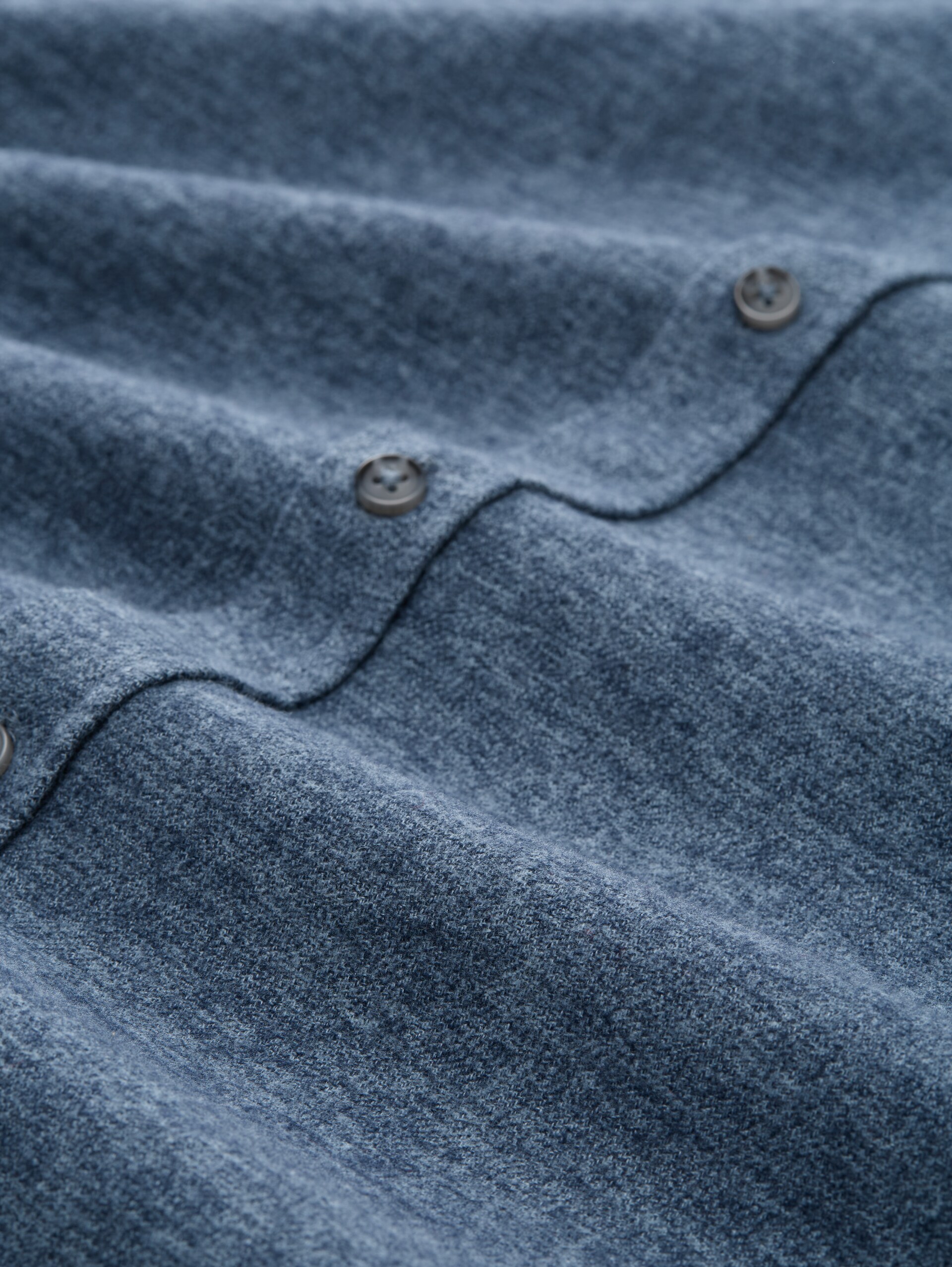Regular Fit Soft-Touch Hemd in Melange-Optik - light blue grindle structure - Material-Ansicht