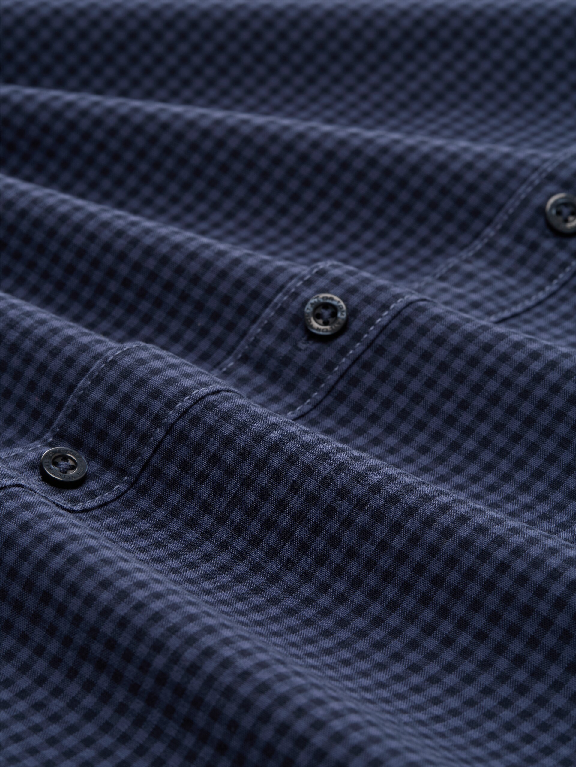 Regular Fit Hemd mit Karomuster - blue vichy check - Material-Ansicht