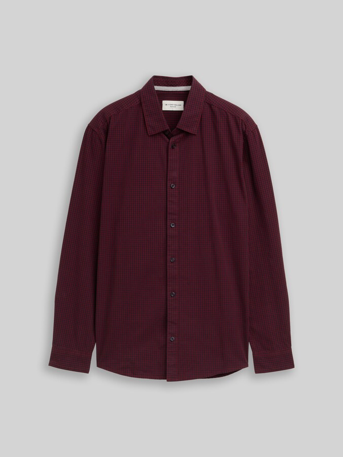Regular Fit Hemd mit Karomuster von Men, red vichy check