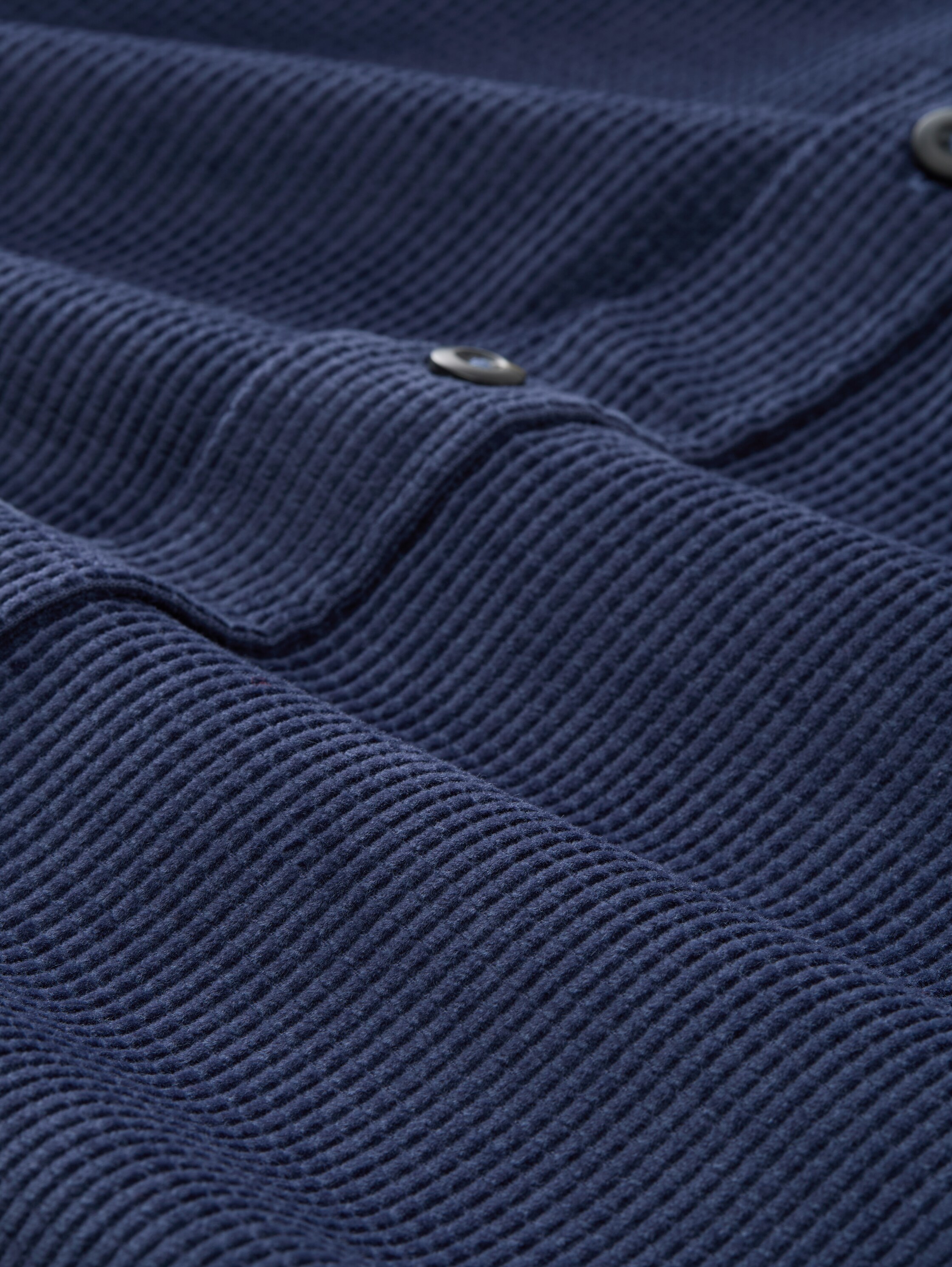 Comfort Fit Cordhemd mit Brusttasche - ocean_blue - 