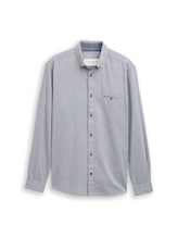 Ausgewählt, Regular Fit Hemd aus Baumwolle von Tom Tailor, blau