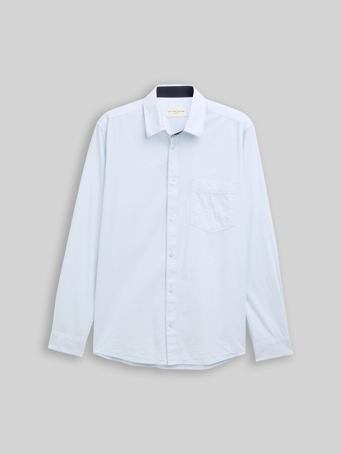 Fitted Hemd aus Baumwolle von Men, light blue stripe