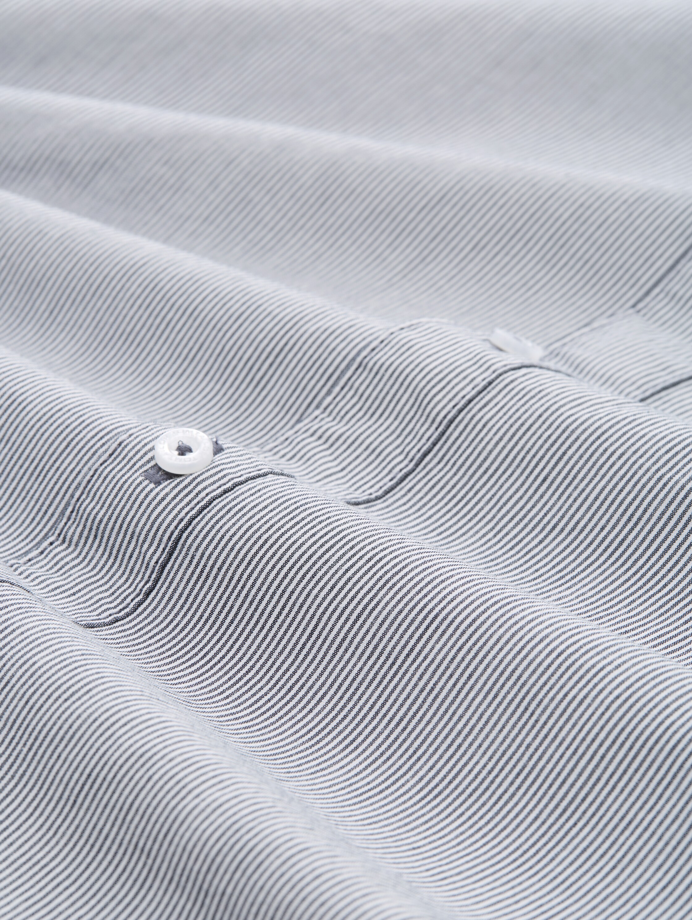 Fitted Hemd aus Baumwolle - blue_stripe - 