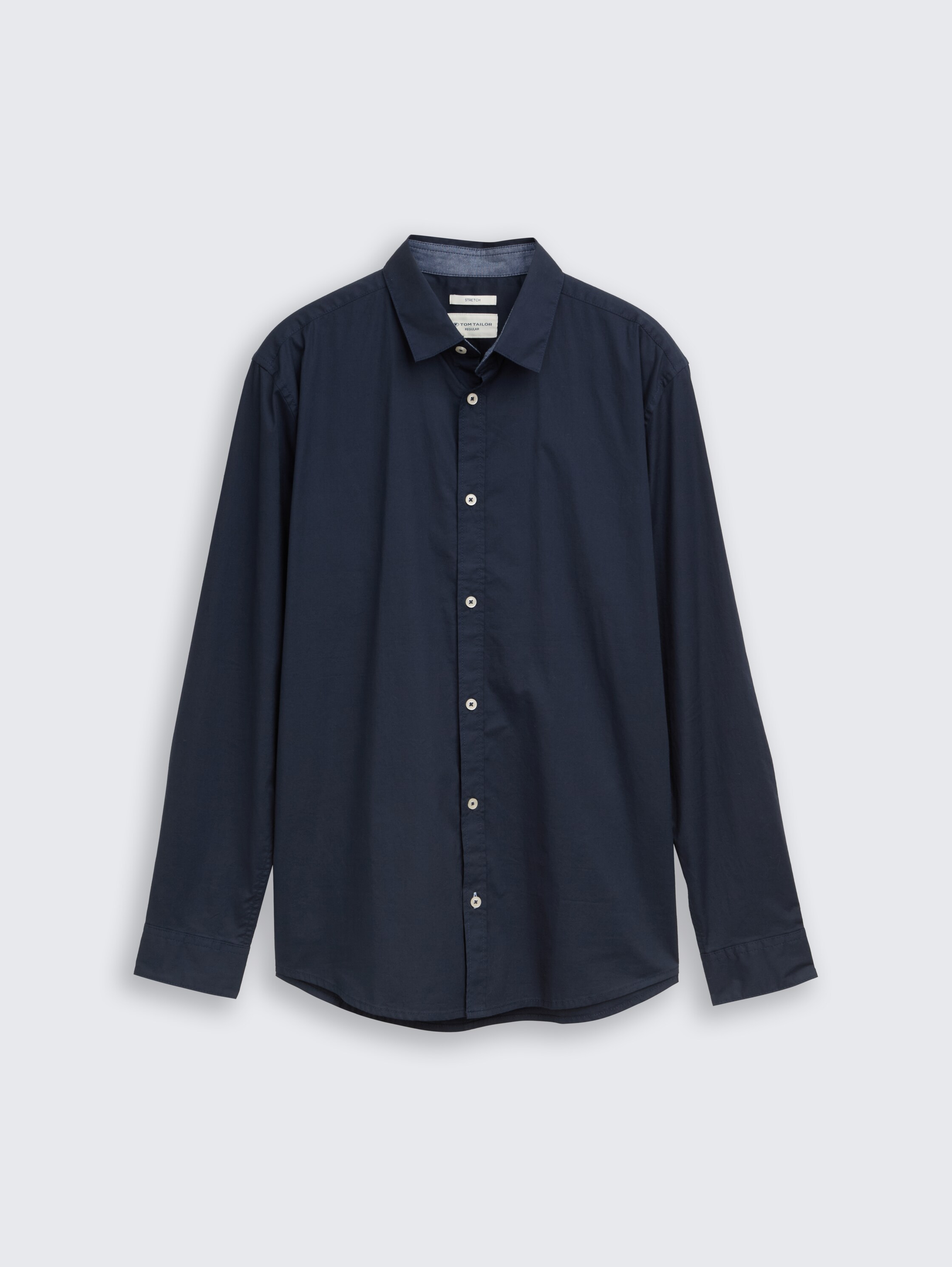 Regular fit overhemd met stretch - sky captain blue - Product vooraanzicht