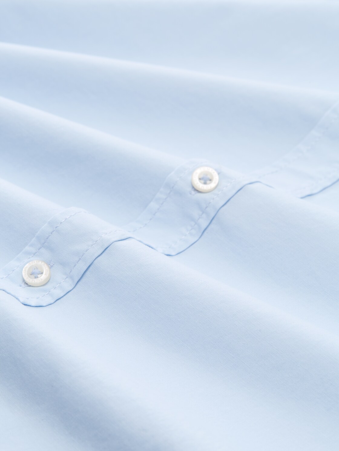 Regular Fit Hemd mit Stretch - Light Metal Blue - Material-Ansicht