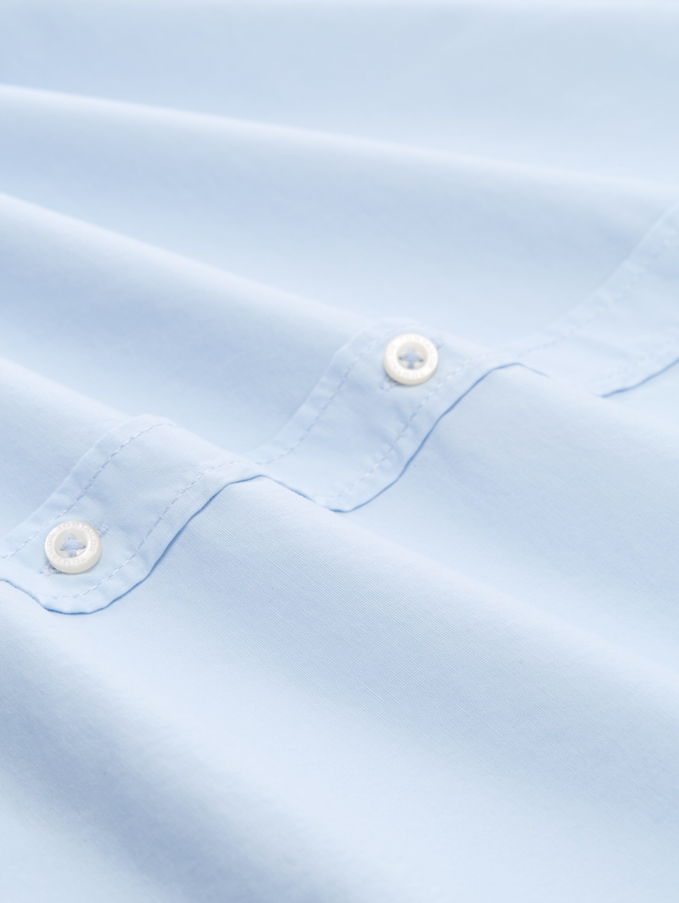 Regular Fit Hemd mit Stretch - Light Metal Blue - Material-Ansicht