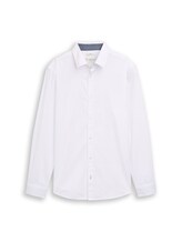 Niet geselecteerd, Regular fit overhemd met stretch door , wit