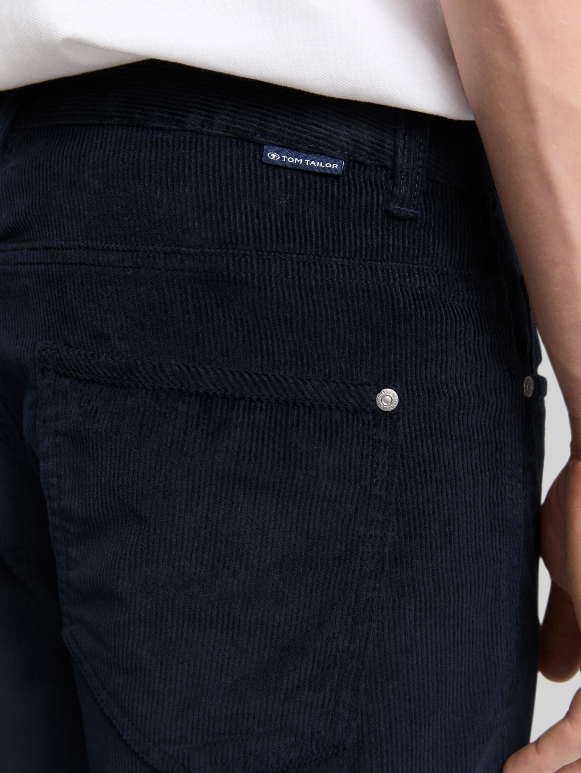 TTMARVIN STRAIGHT Corduroy Trousers - sky captain blue - Detail model view