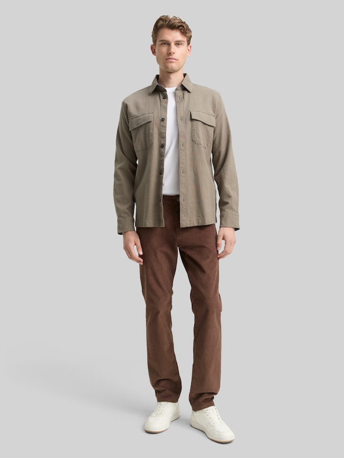 Pantalon en velours côtelé TTMARVIN STRAIGHT par Men, bag brown