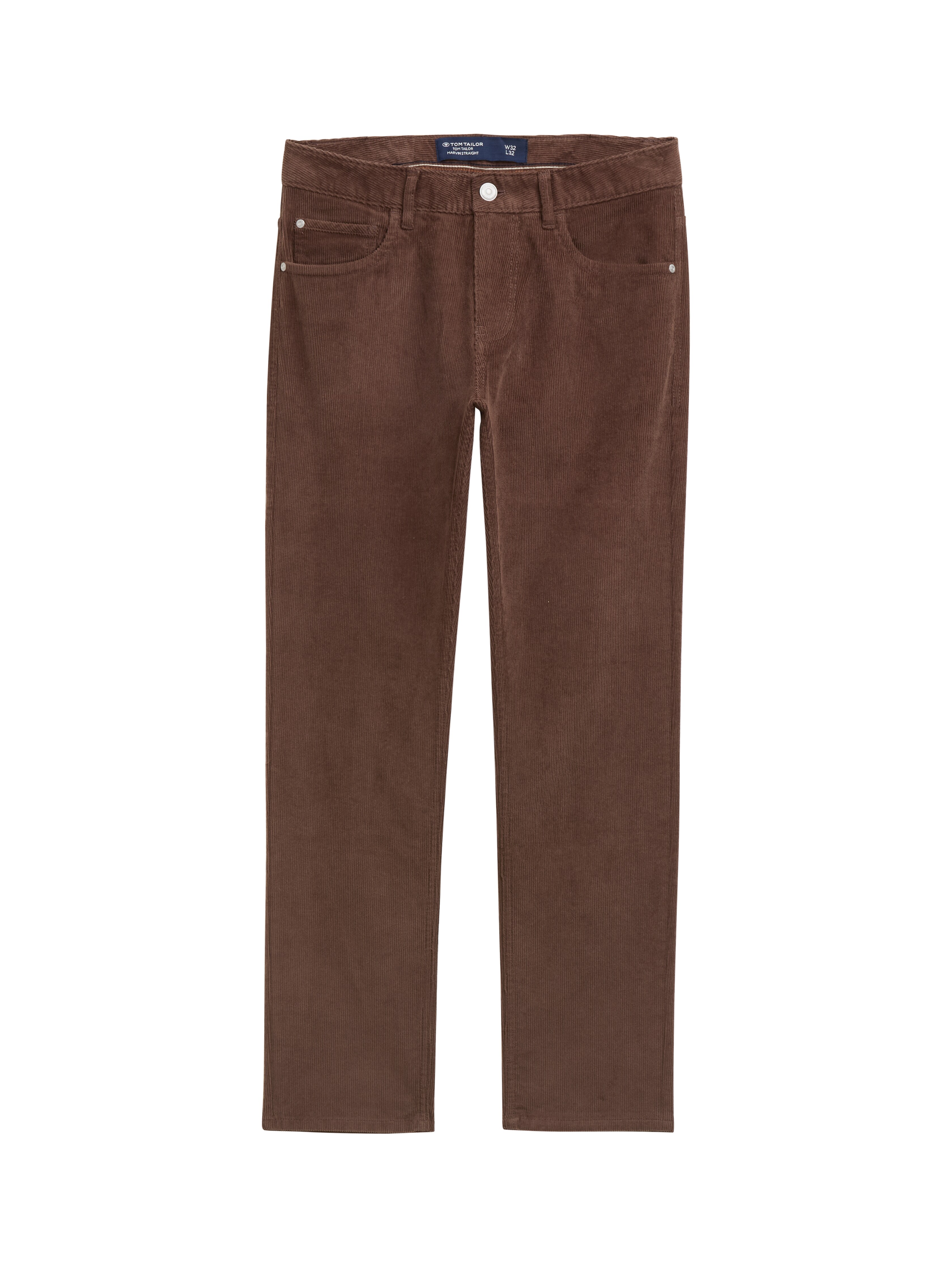 TTMARVIN STRAIGHT Corduroy Trousers in blue by Tom Tailor