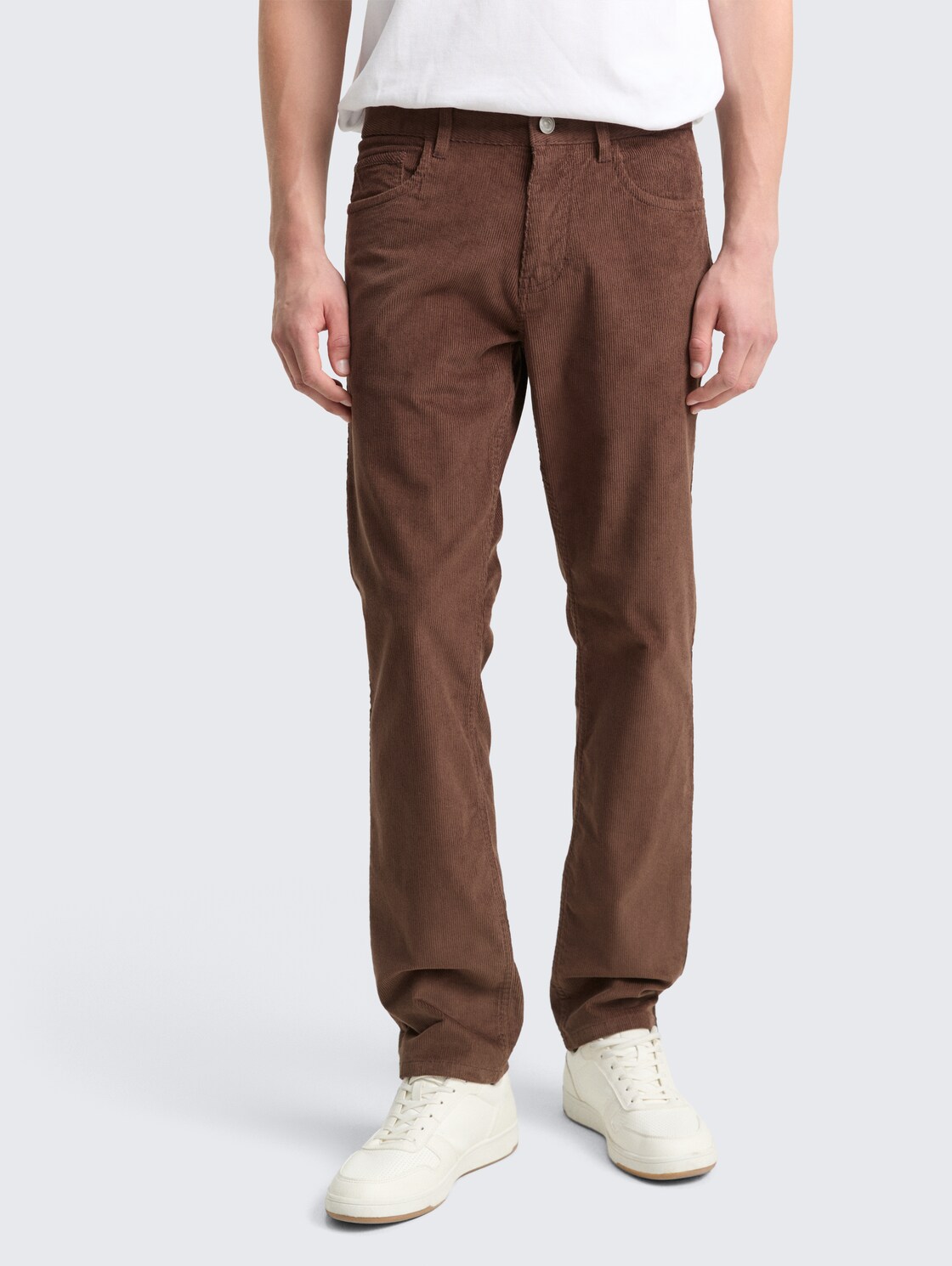 TTMARVIN STRAIGHT Cordhose - bag brown - Ausschnitt Model-Vorderansicht