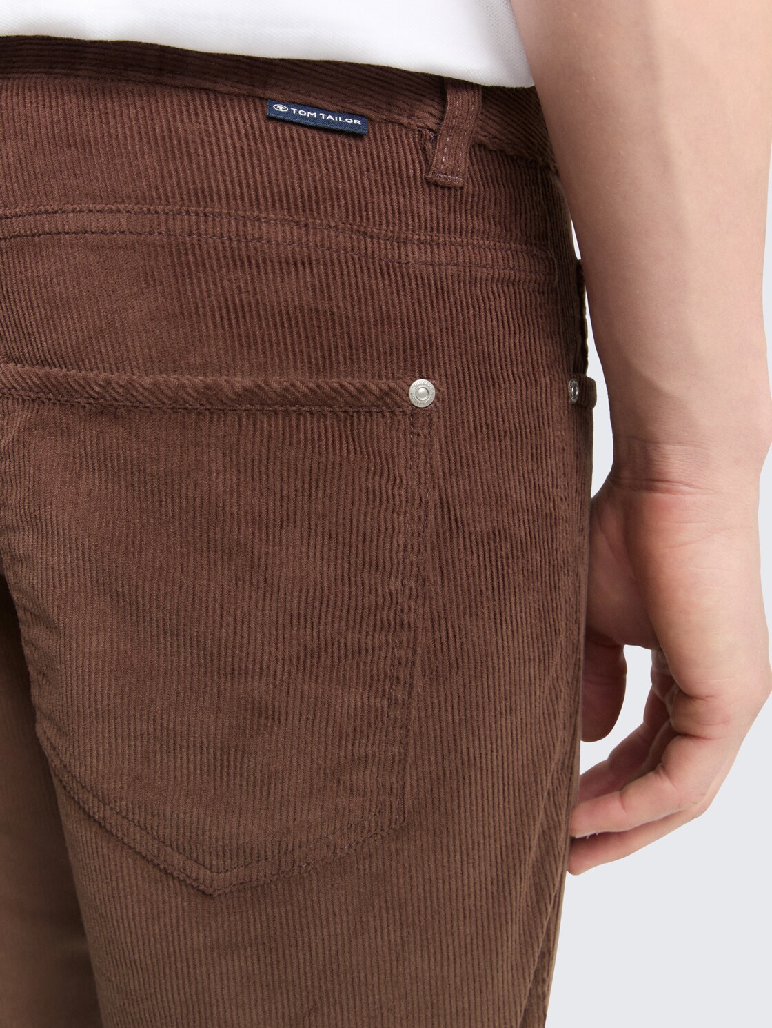 TTMARVIN STRAIGHT Cordhose - bag brown - Detail-Model-Ansicht