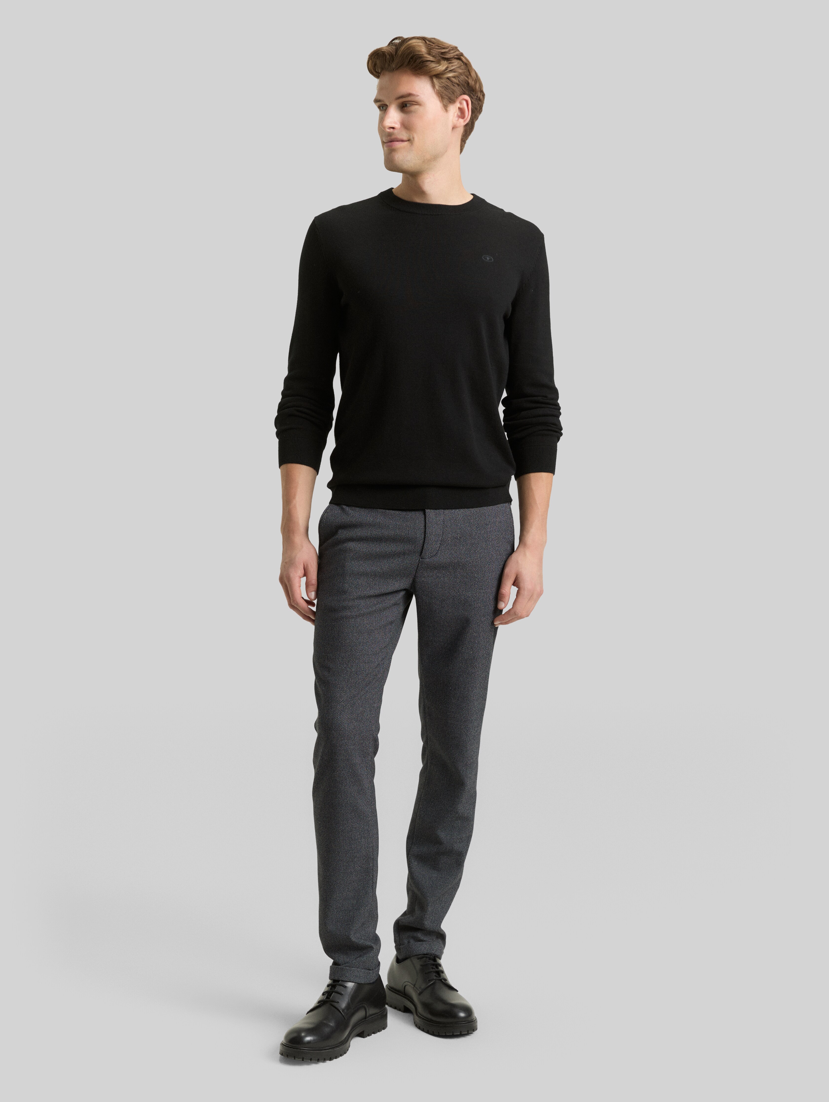 TTRAVIS SLIM Chino Trousers in blue by Tom Tailor