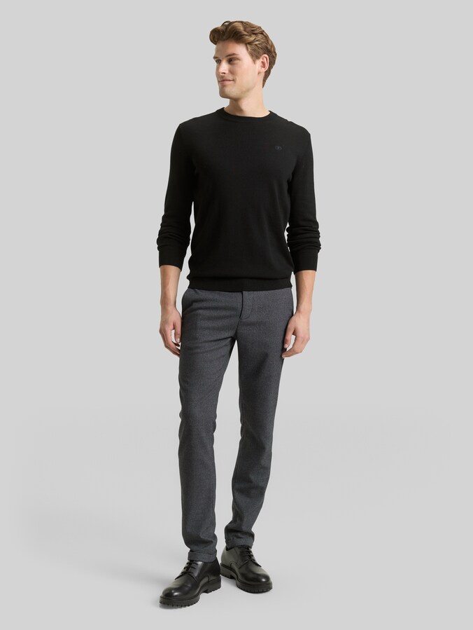 TTRAVIS SLIM Chino Hose von Men, navy structured grindle