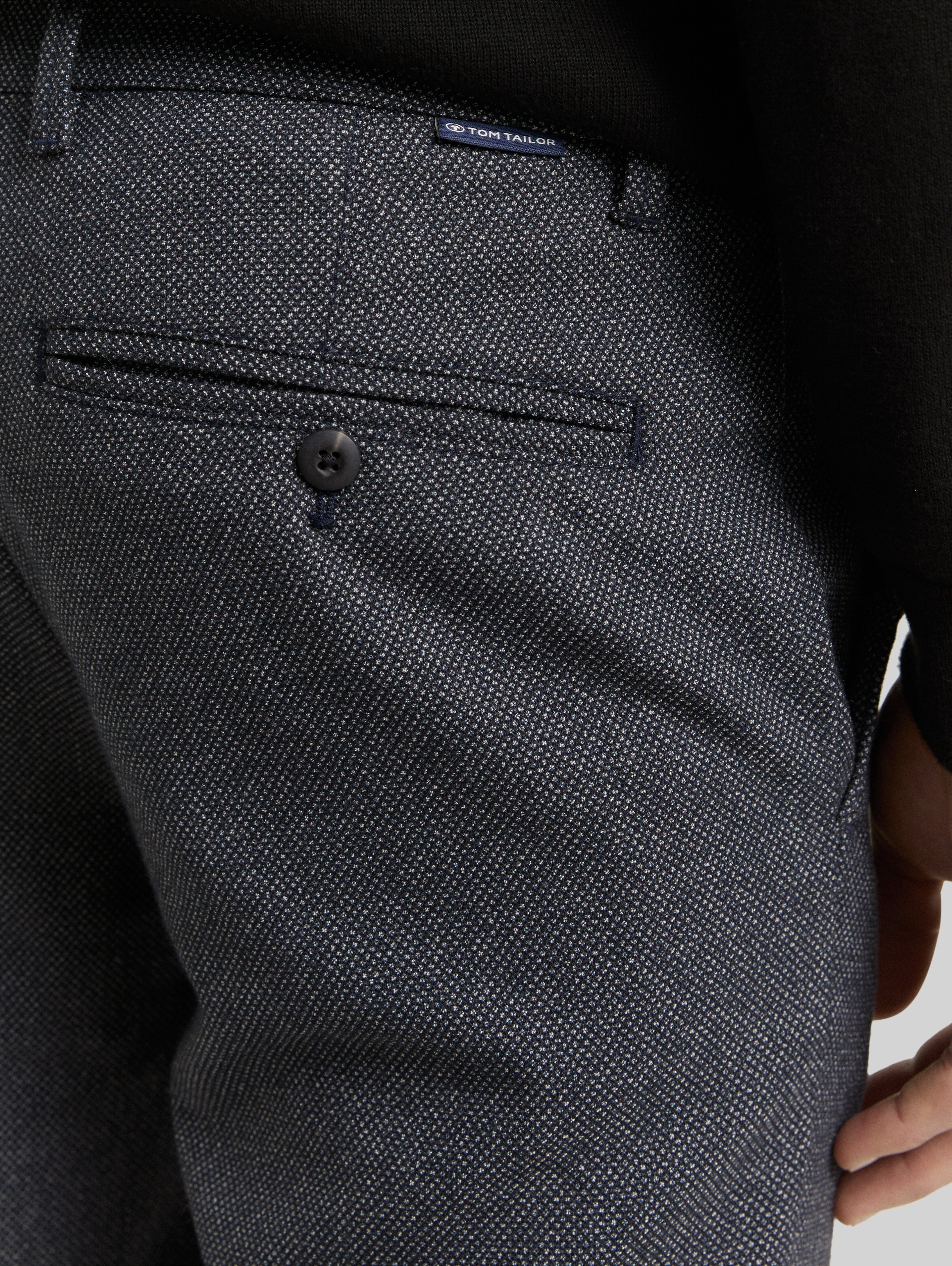 TTRAVIS SLIM Chino Trousers in blue by Tom Tailor