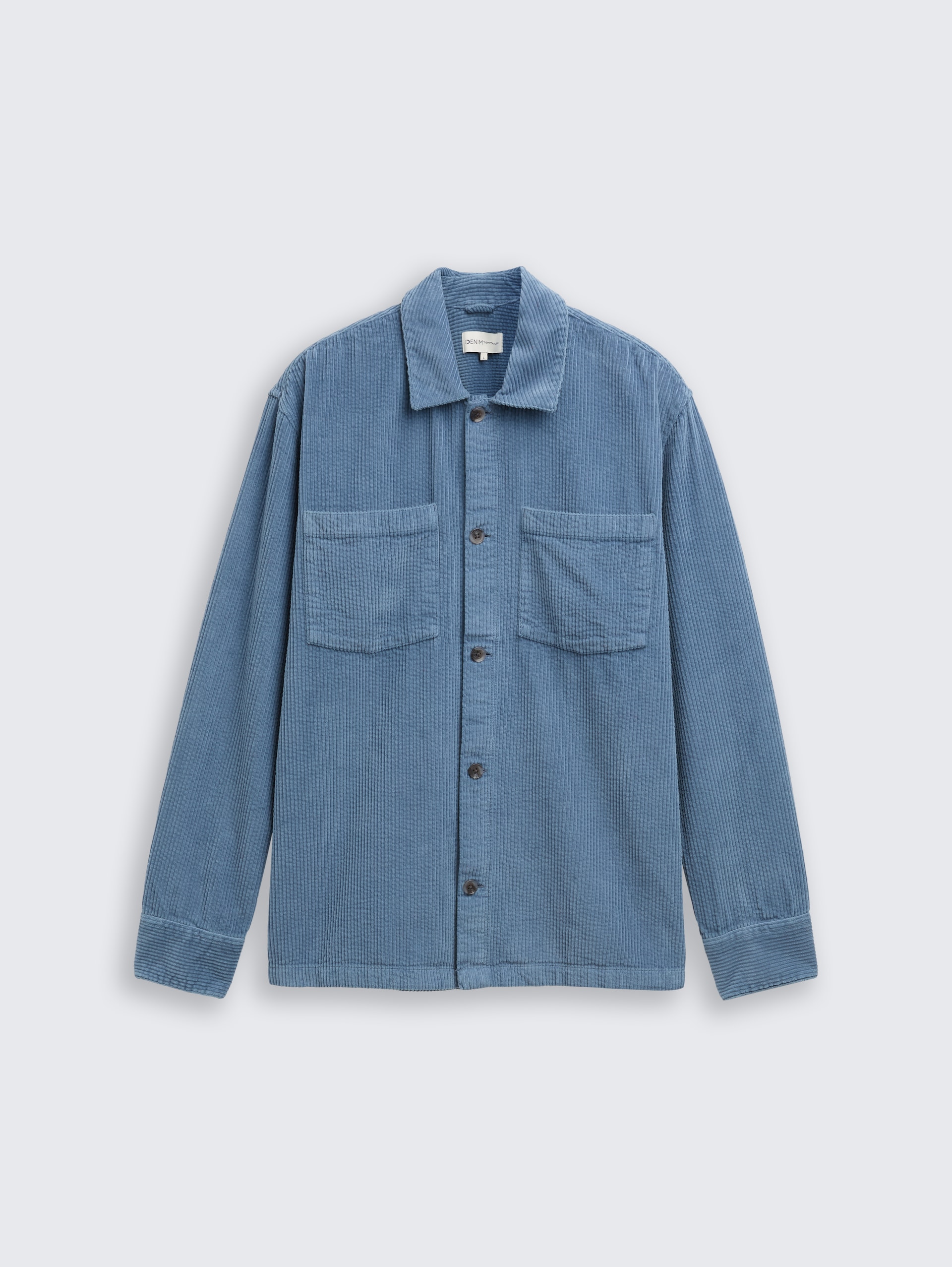 Overshirt aus Cord - dusty denim blue - Vorder-Produkt-Ansicht
