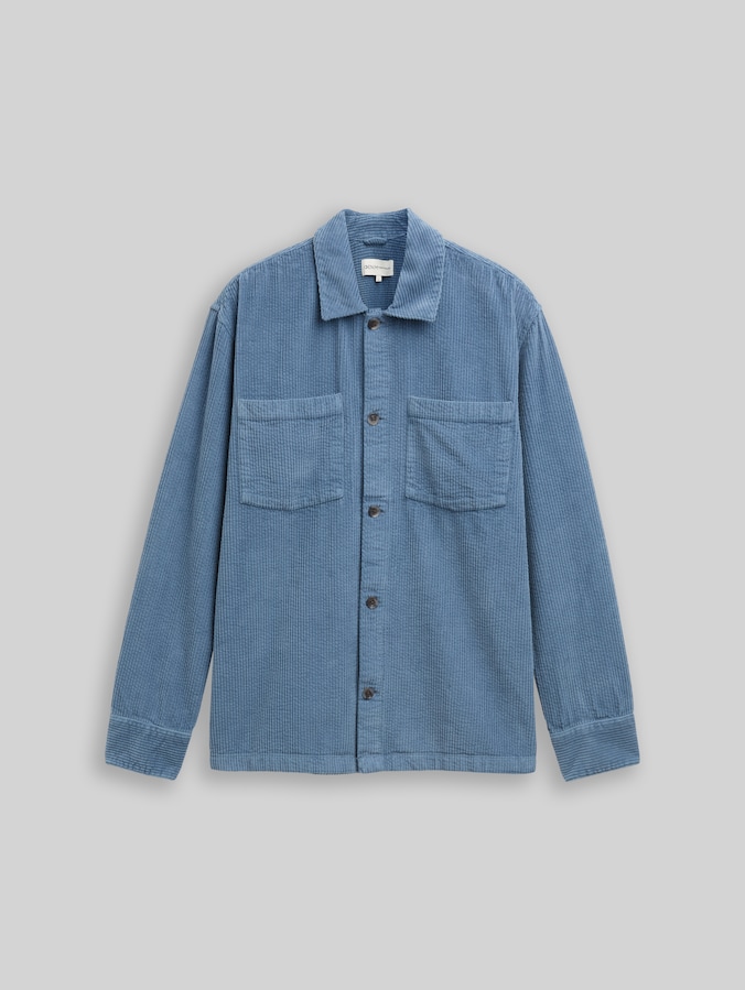 Overshirt aus Cord von Denim Male, dusty denim blue