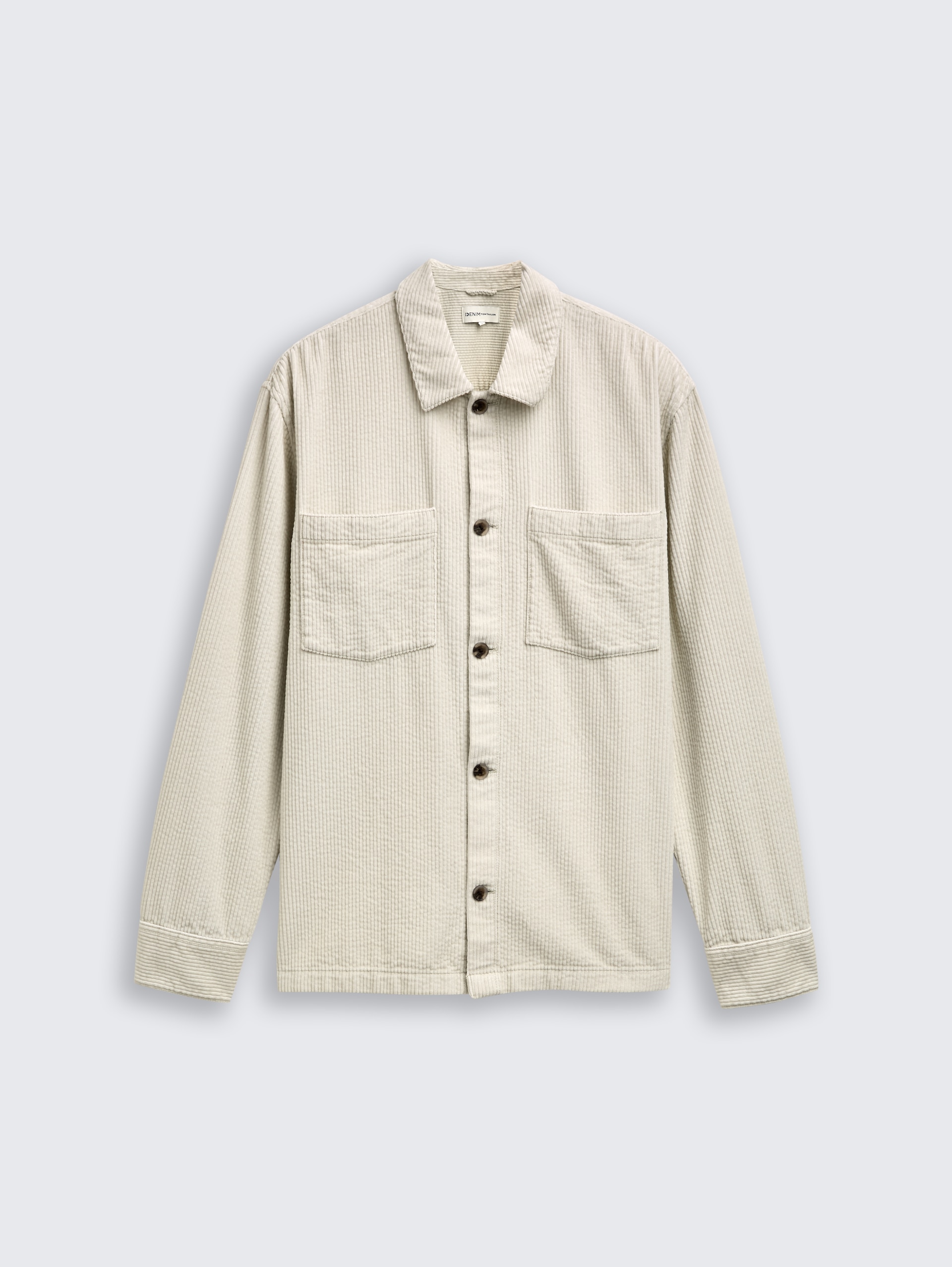 Overshirt aus Cord - greyish white - Vorder-Produkt-Ansicht