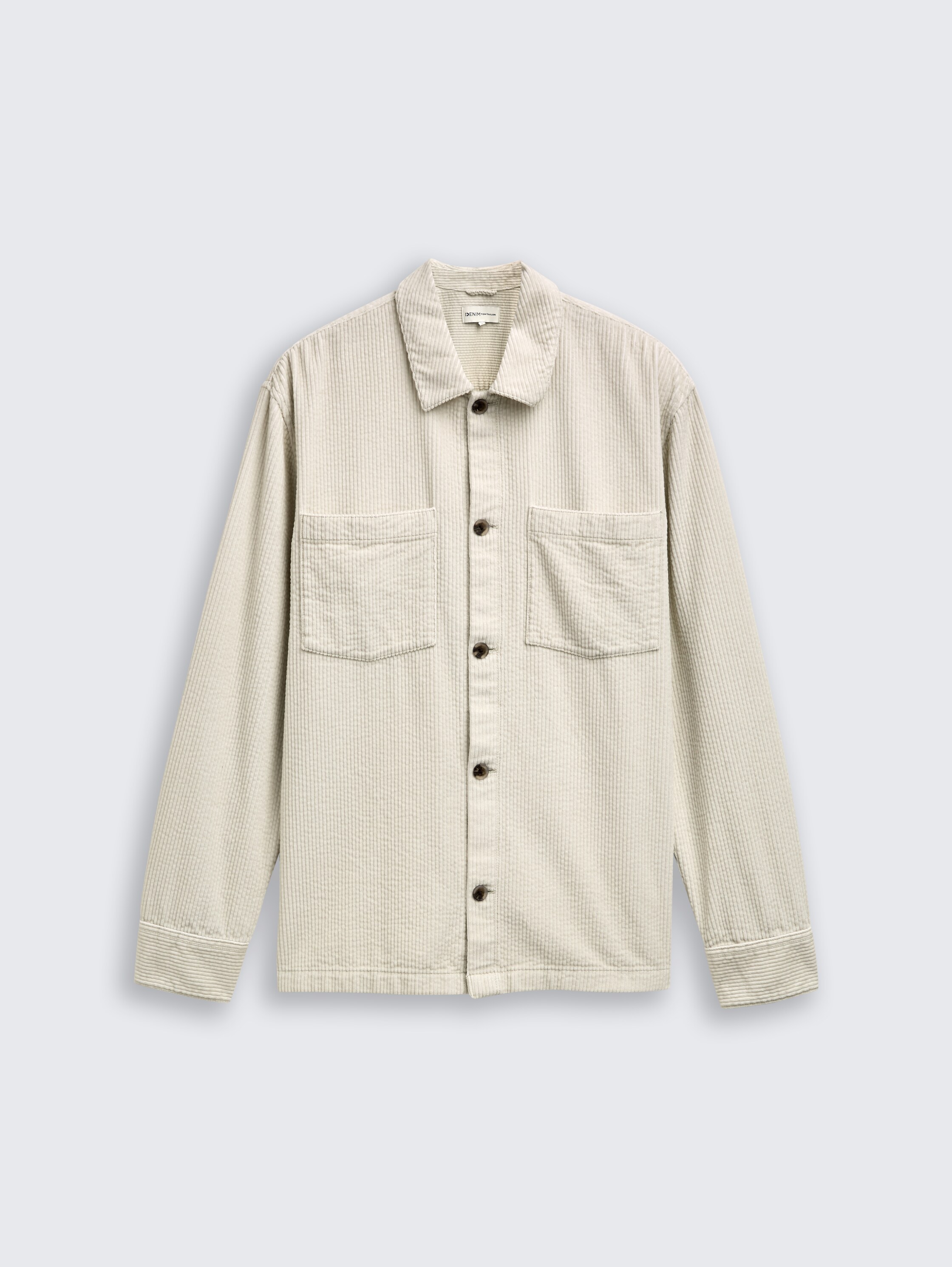 Corduroy overshirt - greyish_white - 