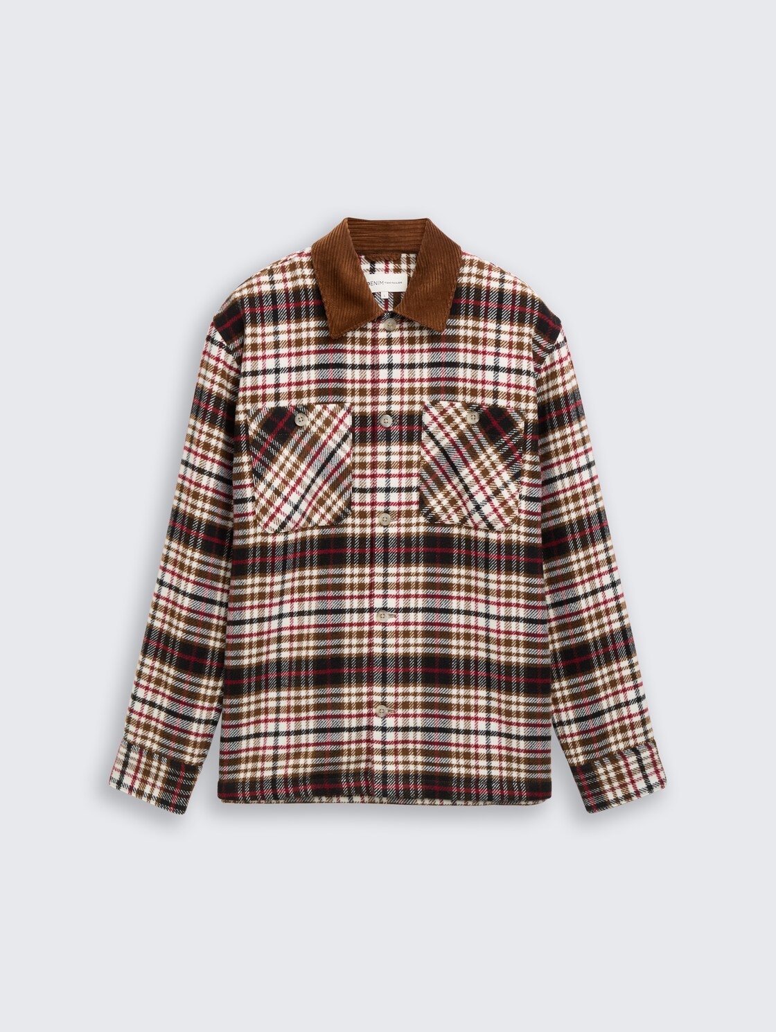 Overshirt mit Karomuster - brown red black check - Vorder-Produkt-Ansicht