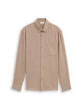 Selected, Basic fit shirt with breast pocket by Tom Tailor, brown