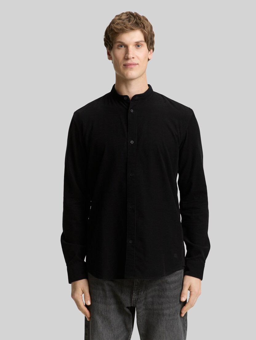 Basic Fit Cordhemd von Denim Male, Black