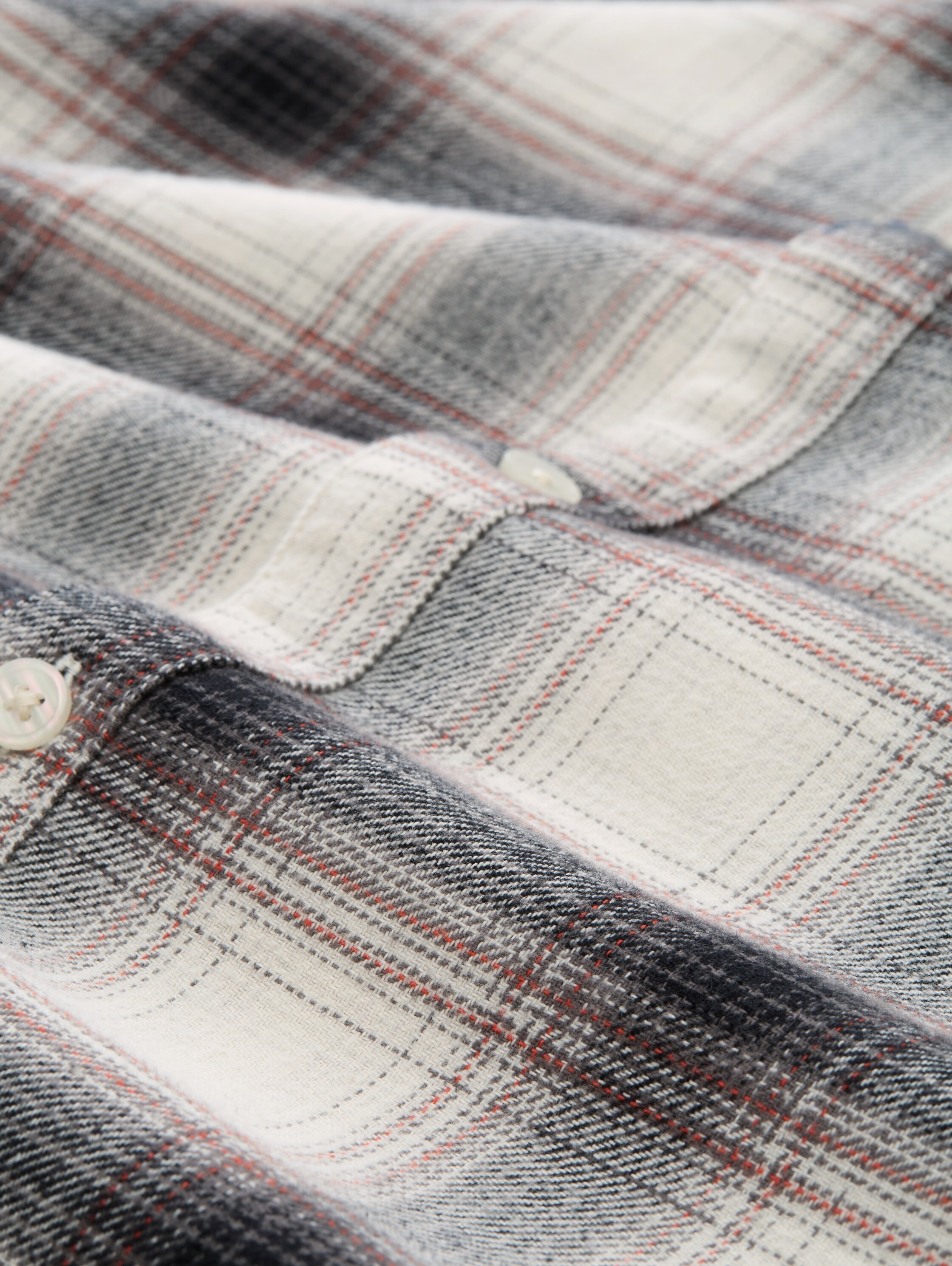 Relaxed Fit Hemd mit Karomuster - black_white_red_check - 