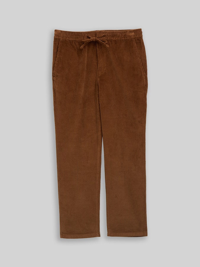 TTRELAXED chino broek van corduroy door Denim Male, Golden Clay