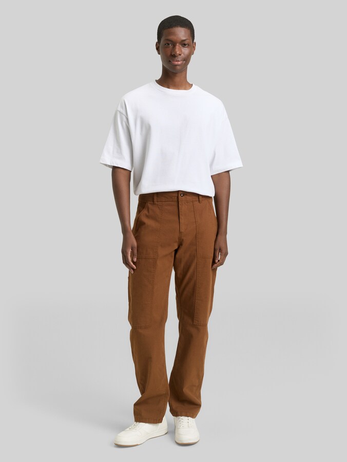 TTLOOSE Hose im Utility-Look von Denim Male, Golden Clay