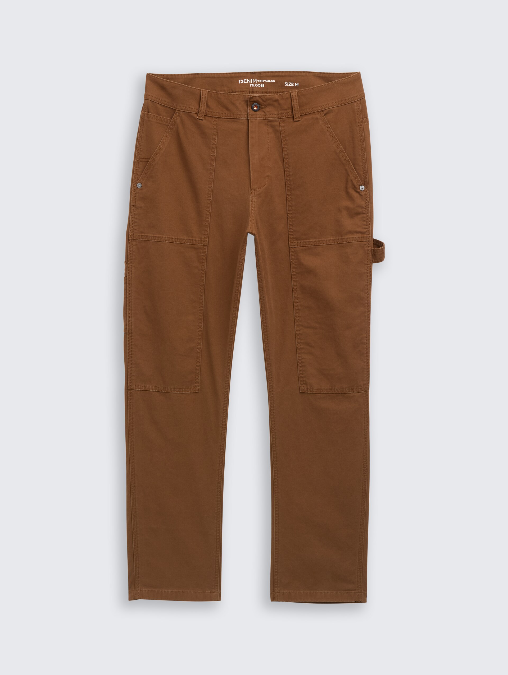 TTLOOSE Hose im Utility-Look - Golden Clay - Vorder-Produkt-Ansicht