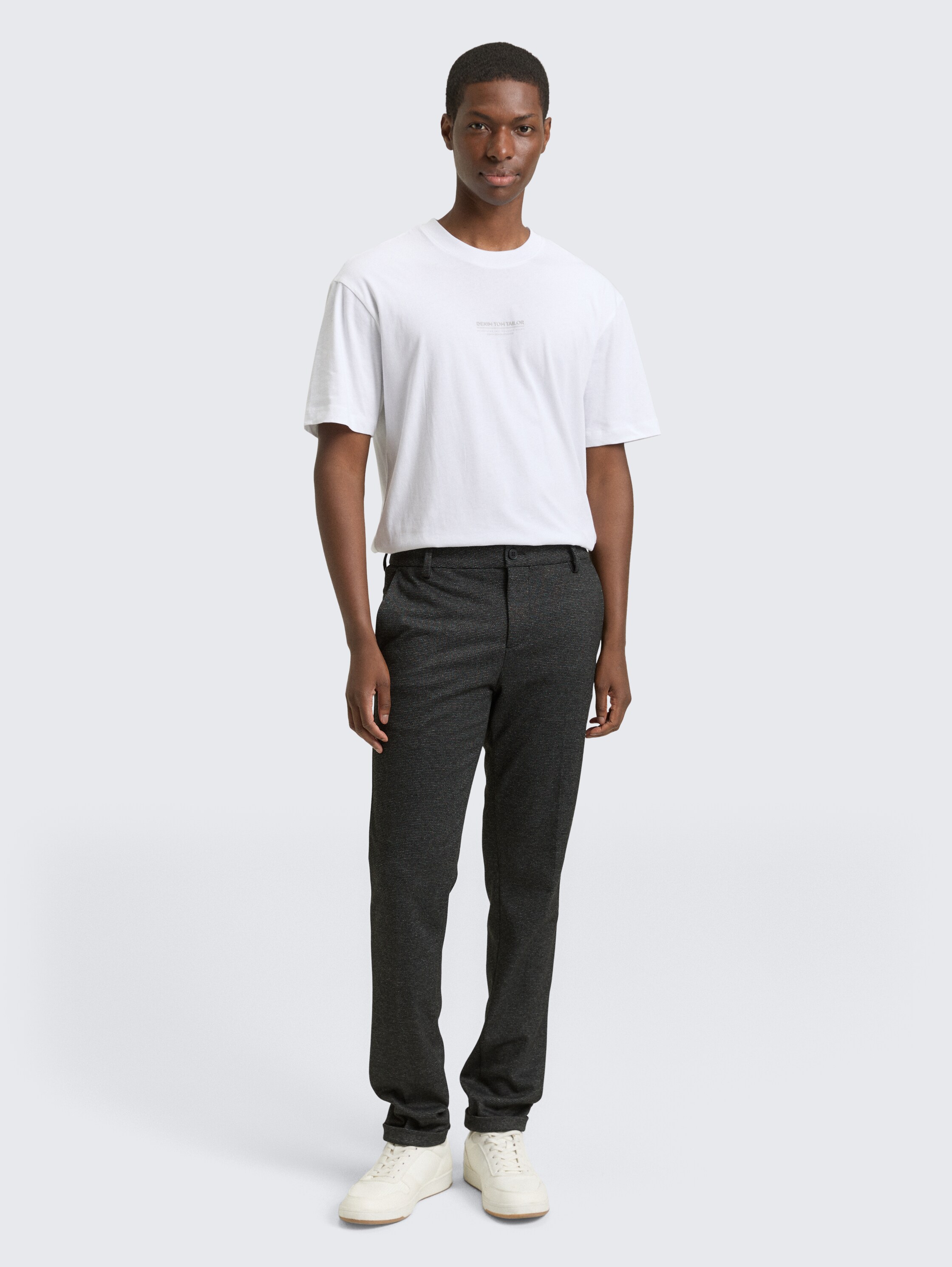 TTSLIM Chino Hose - black_white_grindel - 
