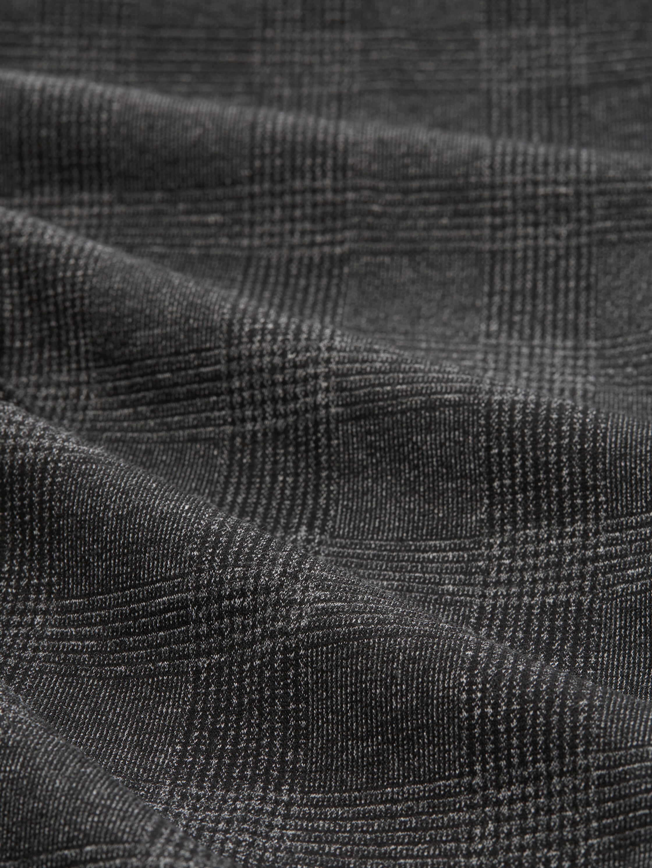 TTSLIM Chino Hose - black_white_fine_check - 