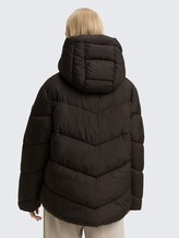 Veste matelassée avec capuche - deep black - Vue arrière du modèle