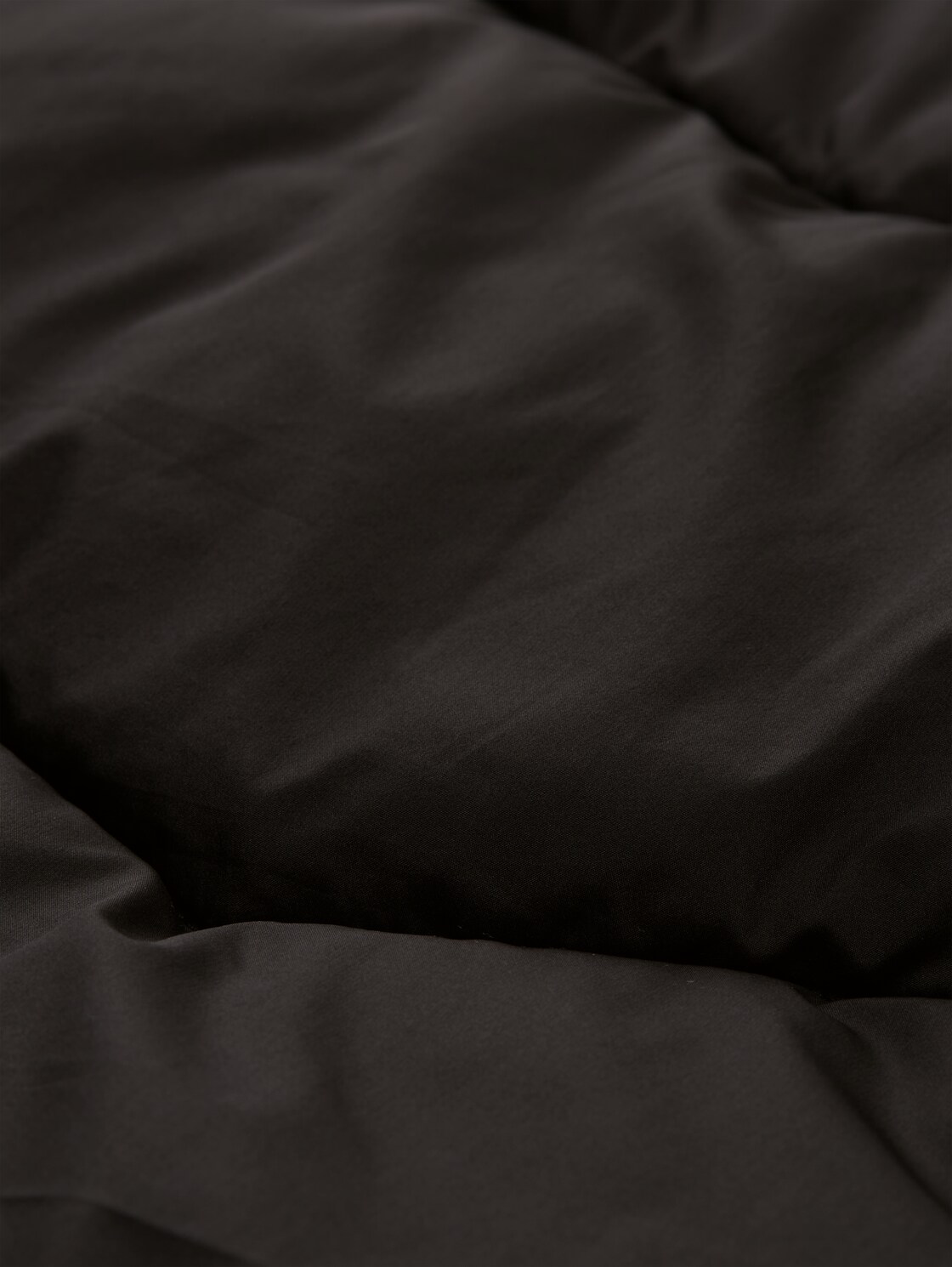 Puffer jacket with hood - deep black - Product detail view