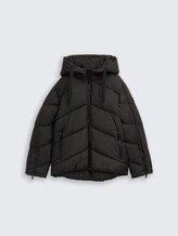 Veste matelassée avec capuche - deep black - Vue de face du produit