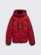Veste tampon avec capuche amovible - Coach Red - Vue de face du produit