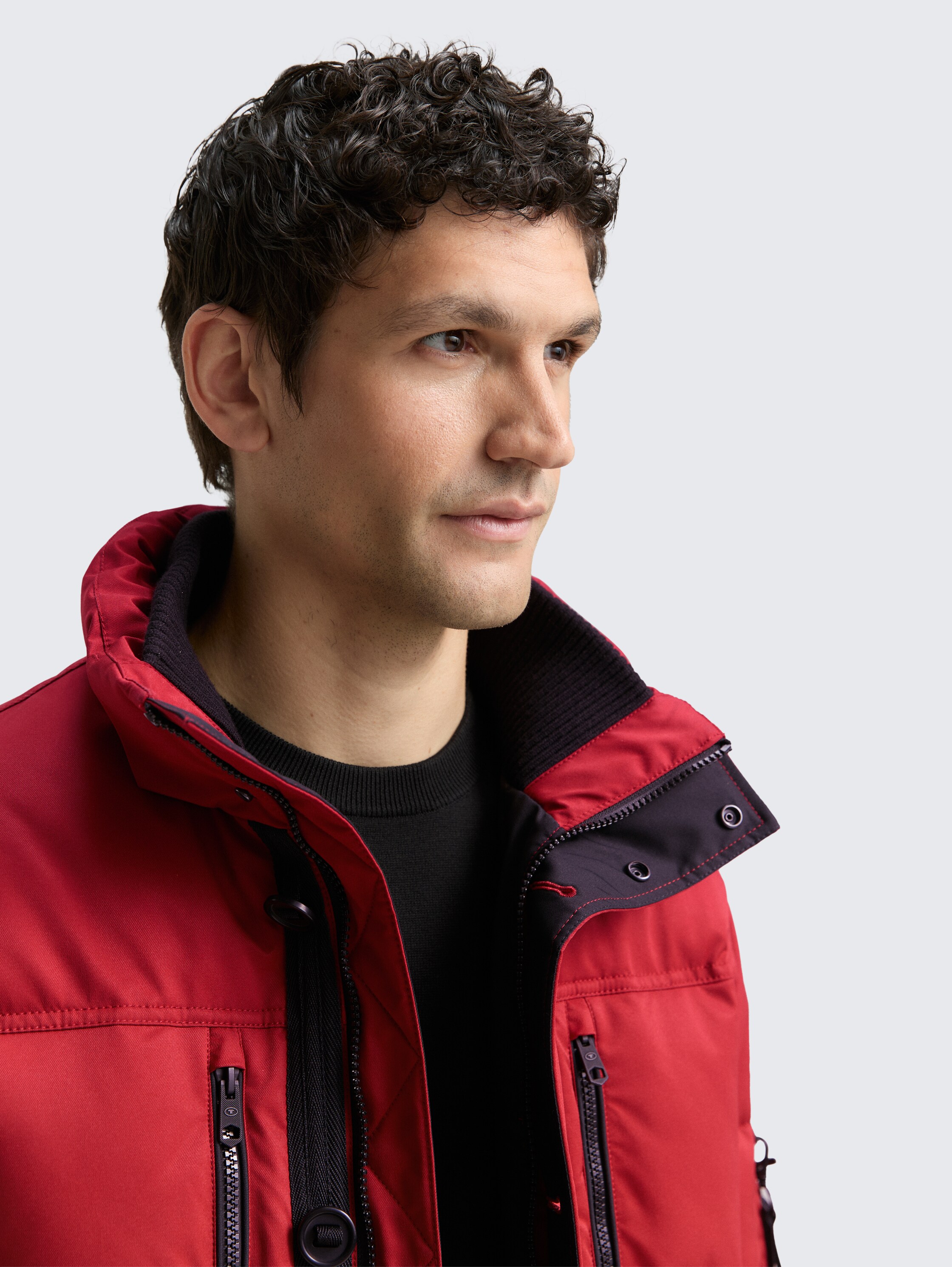 Puffer-Jacke mit abnehmbarer Kapuze - coach_red - 