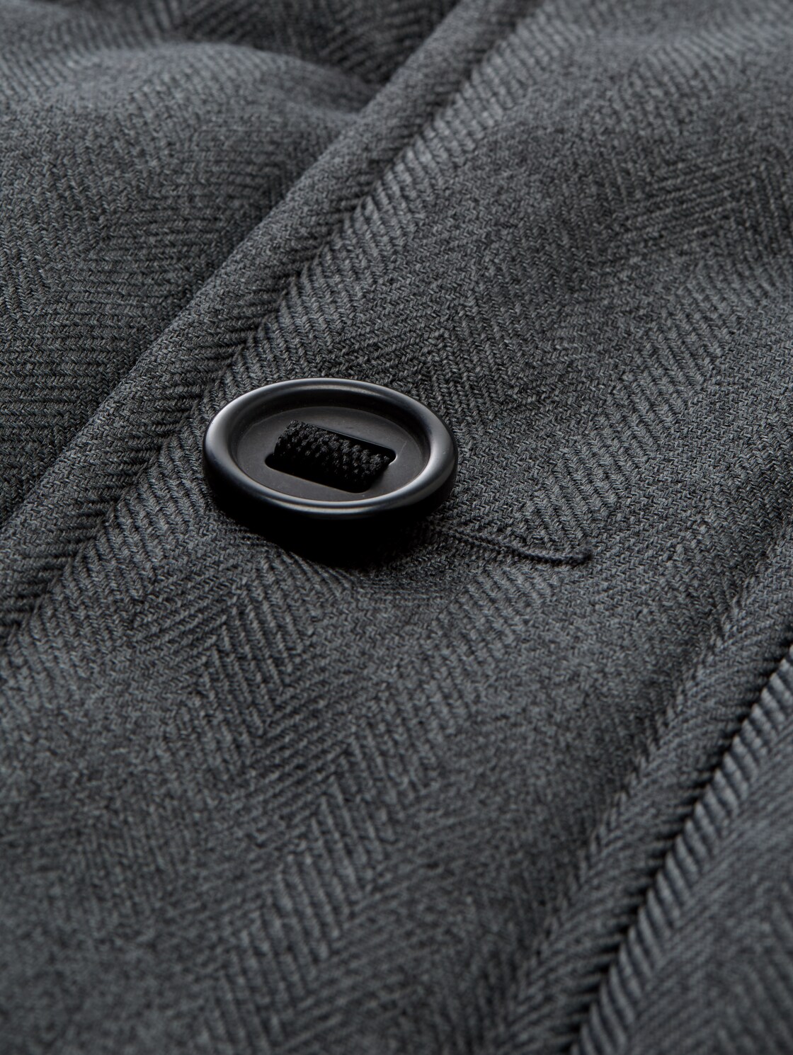 Puffer-Jacke mit abnehmbarer Kapuze - anthracite melange herringbone - Produkt-Detail-Ansicht