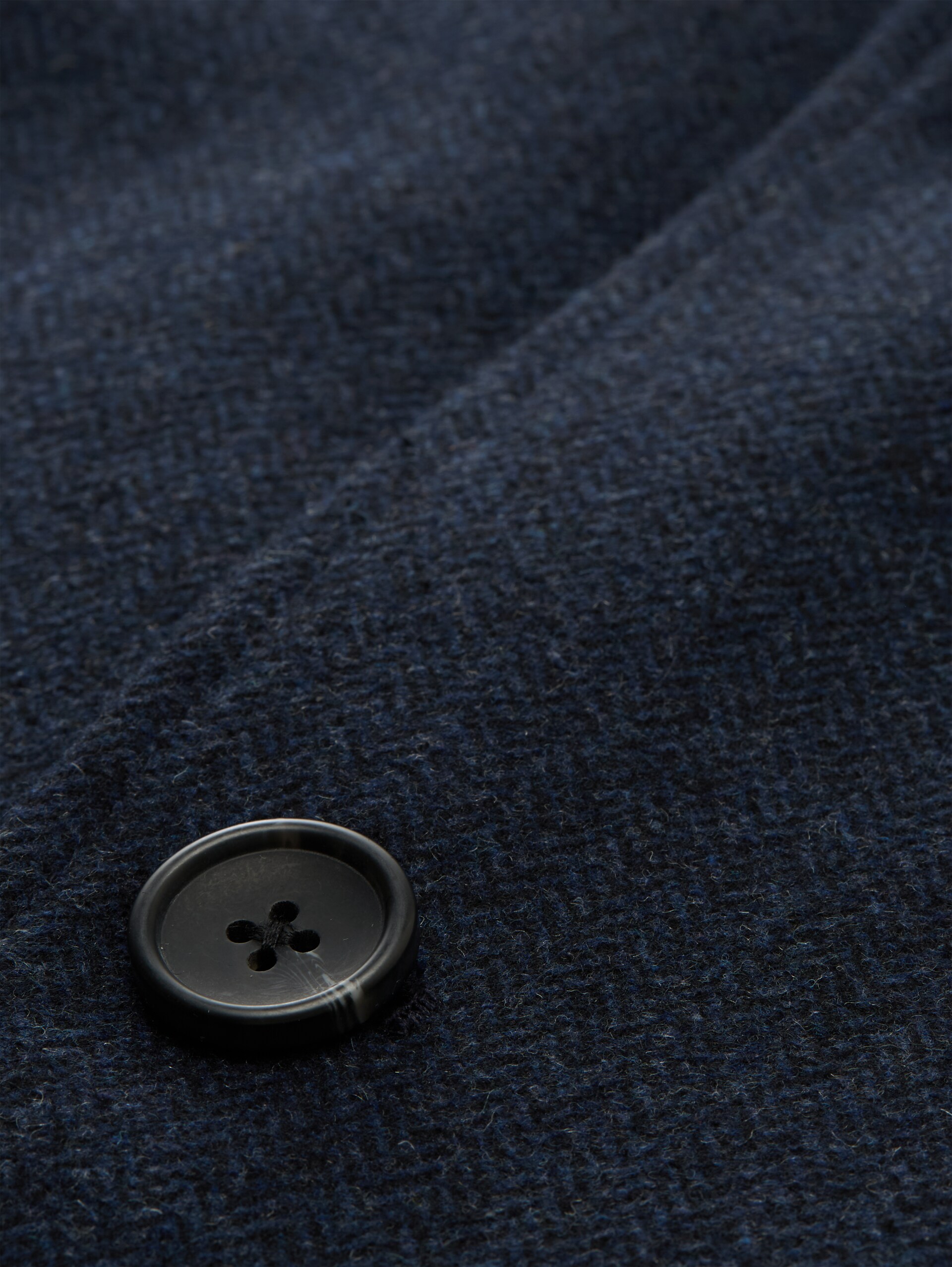 2-in-1 Wollmantel mit abnehmbarer Innenjacke - blue small herringbone - Produkt-Detail-Ansicht