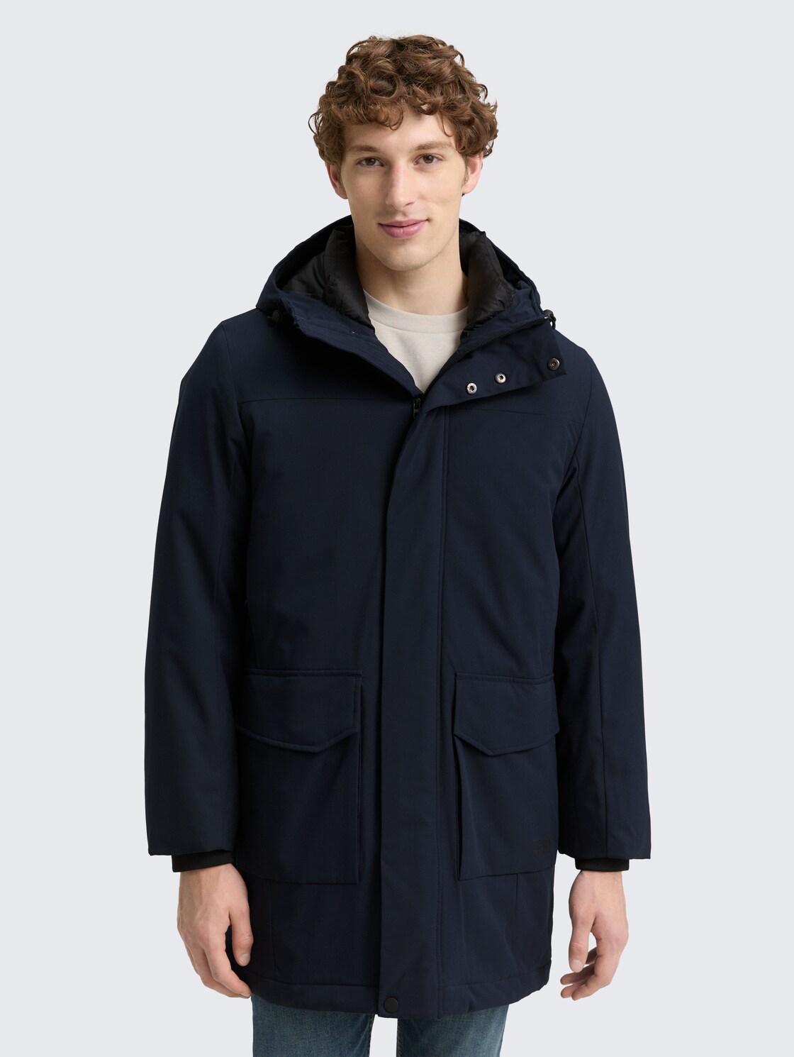 Parka mit wasserabweisender Funktion - sky captain blue - Model-Vorderansicht