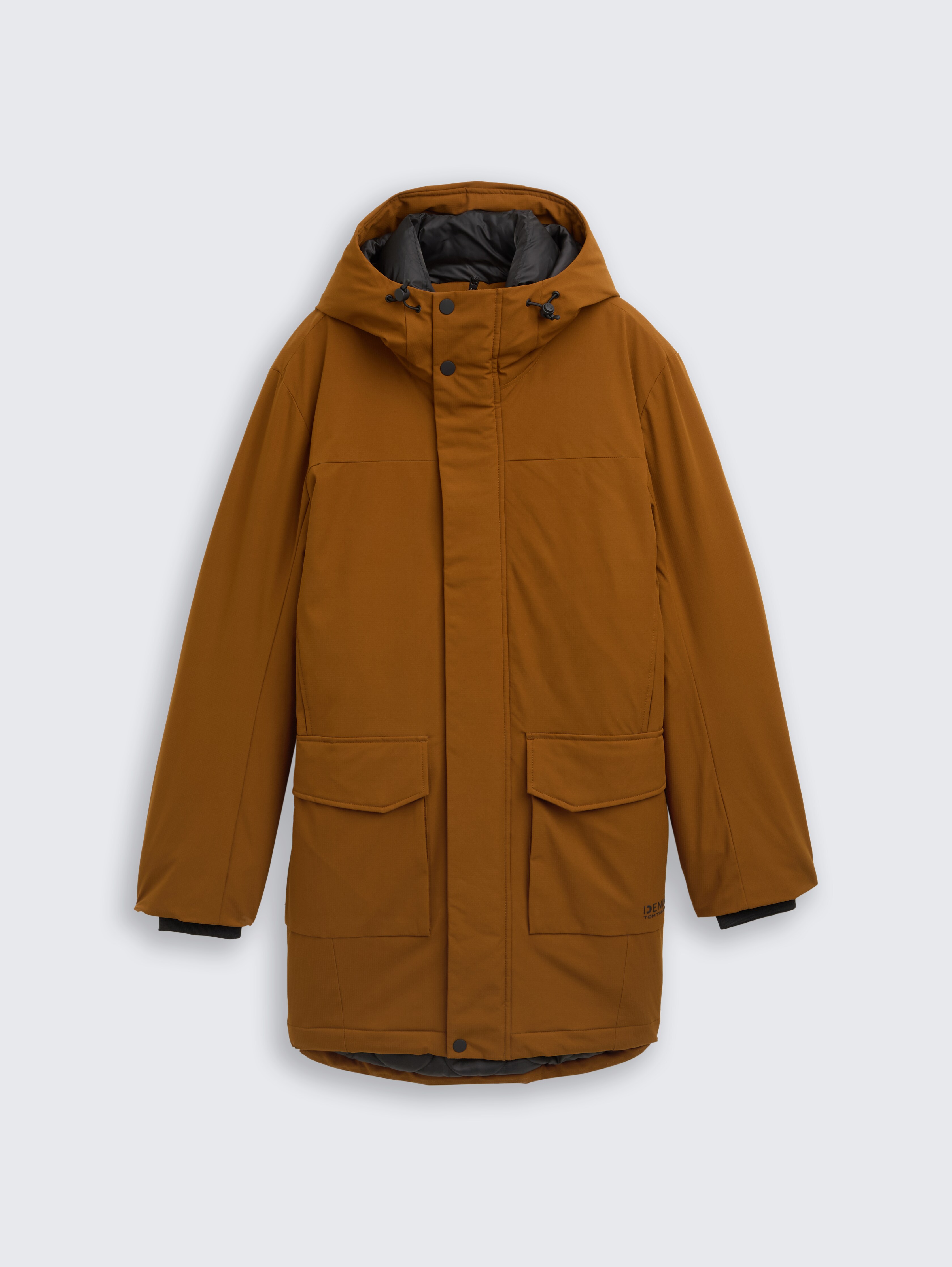 ジャケット・アウター LESS TAILOR LONG PARKA Dal Gold Parka with water-repellent function in blue by Tom Tailor