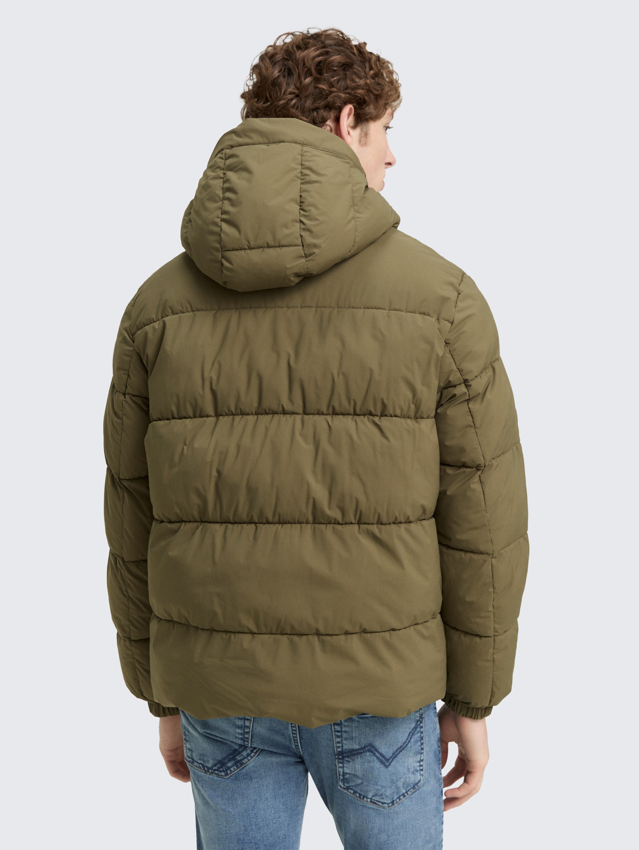 Lightweight Puffer-Jacke mit Kapuze - jungle_soil_green - 