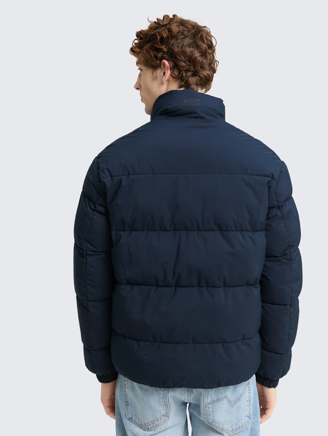 Lightweight Pufferjacke mit Stehkragen - sky captain blue - Model-Rückansicht