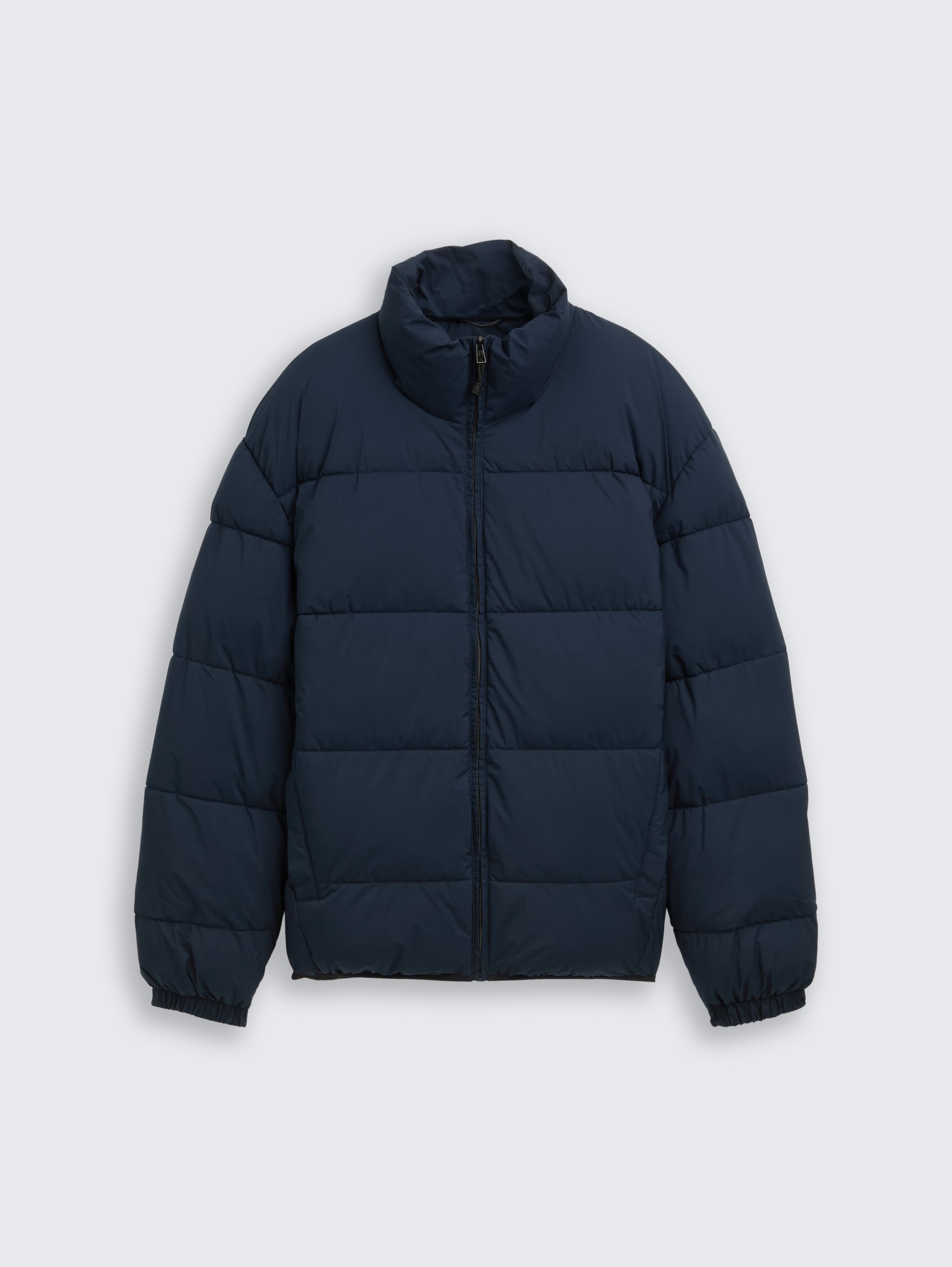 Lightweight Pufferjacke mit Stehkragen - blau - Vorder-Produkt-Ansicht